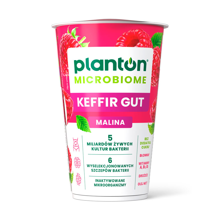 Planton MICROBIOME KEFFIR GUT NOVUMBIOTIC, MALINA 200 g